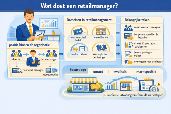 Alles over het beroep retailmanager Wat doet een retailmanager